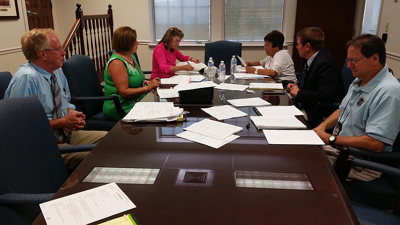 The Cape May County Bridge Commission, operator of the Townsends Inlet Bridge, discusses the construction project during its board meeting Thursday.