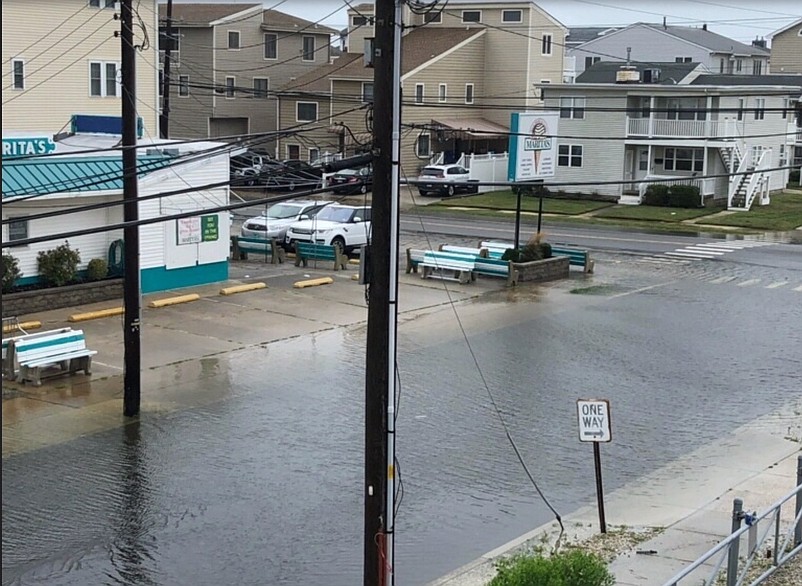 Sea Isle saw flooding throughout the city Sunday into Monday. (Photo Courtesy Abby Powell)