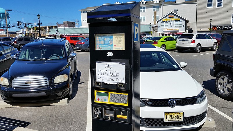 This sign taped to a parking kiosk on John F. Kennedy Boulevard last year speaks for itself.