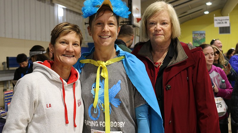 Lisa Rumer, Carrie Merritt and Ocean City Schools Superintendent Kathleen Taylor pose for a photo.