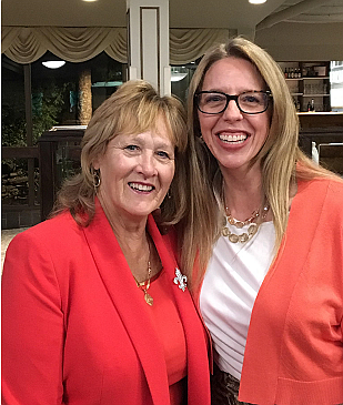 Cape May County Freeholder, Marie Hayes, pictured with her daughter, Danielle Carrano