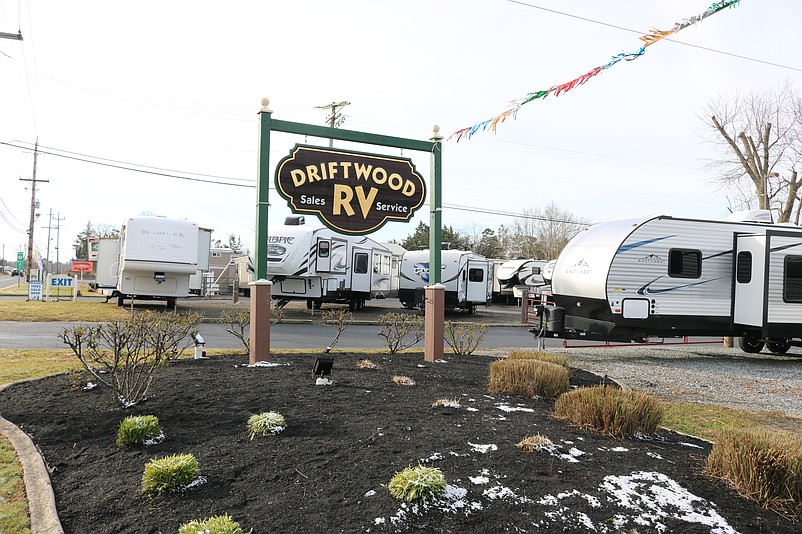 Reflecting the popularity of the Cape May County campgrounds, Driftwood RV Center in Cape May Court House sells and repairs recreational vehicles.