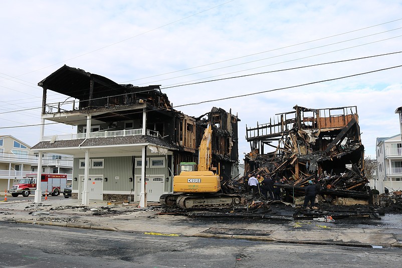 All three fire-ravaged duplexes on 54th Street were demolished.