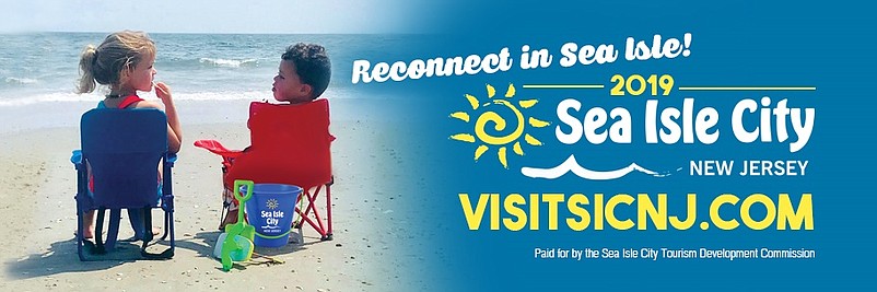 The "Reconnect in Sea Isle!" tourism slogan will be featured in 2020. (Courtesy Seven Mile Publishing and Creative)