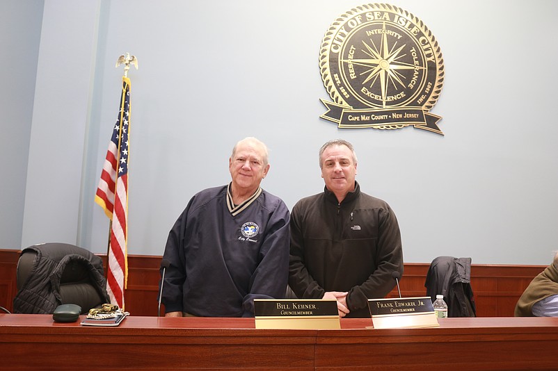 William Kehner Sr., left, and Frank Edwardi Jr. have been serving on City Council since 2007.