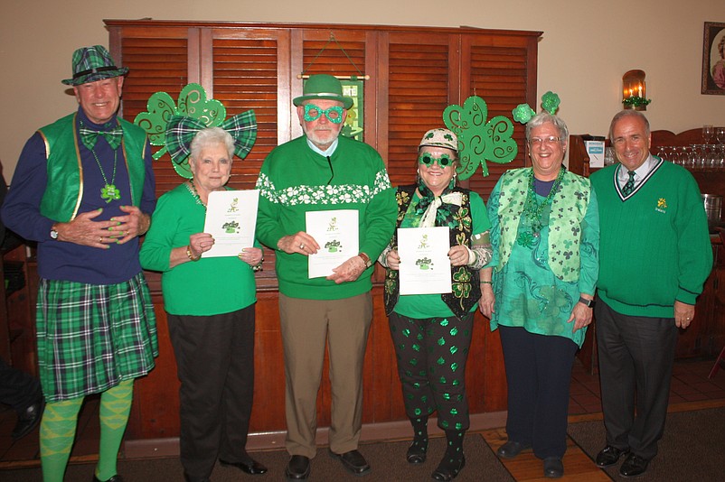 Members of AARP Chapter 710 are shown during the “Wearin’ of the Green” contest at their St. Patrick's Day-themed luncheon in 2019. (Photo courtesy of Sea Isle City)