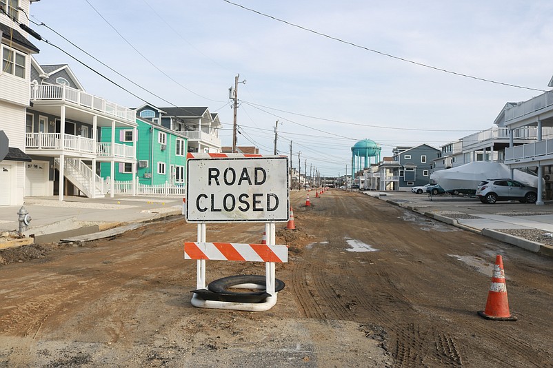 Motorists will encounter "Road Closed" signs like this one on parts of Pleasure Avenue during construction.