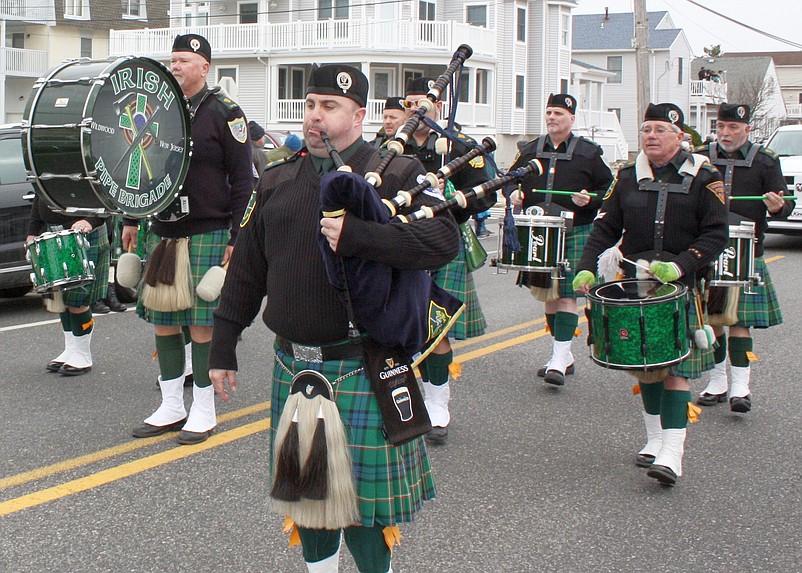 The Cape Atlantic Police &amp; Fire Irish Pipe Brigade will fill the air with music on March 16 during Sea Isle City’s annual St. Patrick’s Day Parade. (Courtesy of Sea Isle City Public Relations Department)