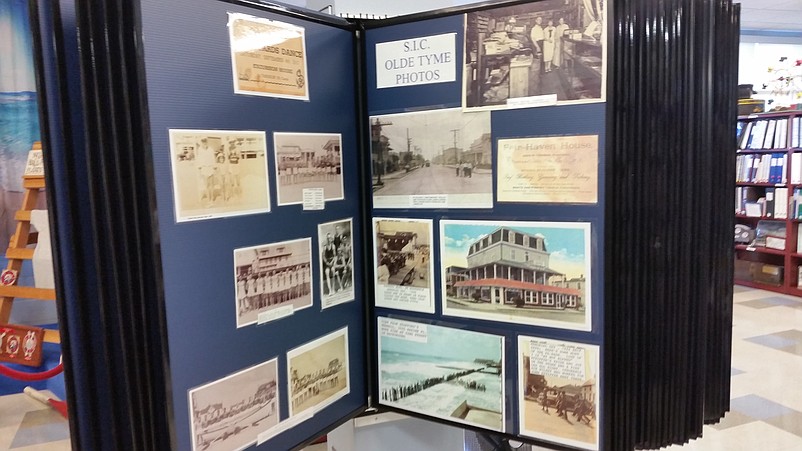 Museum-goers can flip through a collection of vintage photos and other images to get a glimpe of old-time Sea Isle.