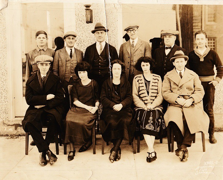 Newspaper mogul in the early 1900s, William Haffert, (fourth from left) owned The Cape May County Times, Sea Isle Review and Seven-Mile Beach Reporter. He is pictured with The Times staff. (Photos courtesy Sea Isle City Historical Museum) 