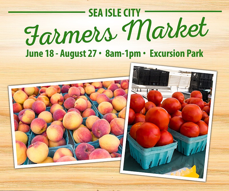 Fresh, locally grown fruits and vegetables are the main attraction at the market. (Photo courtesy of Sea Isle City Chamber of Commerce and Revitalization)