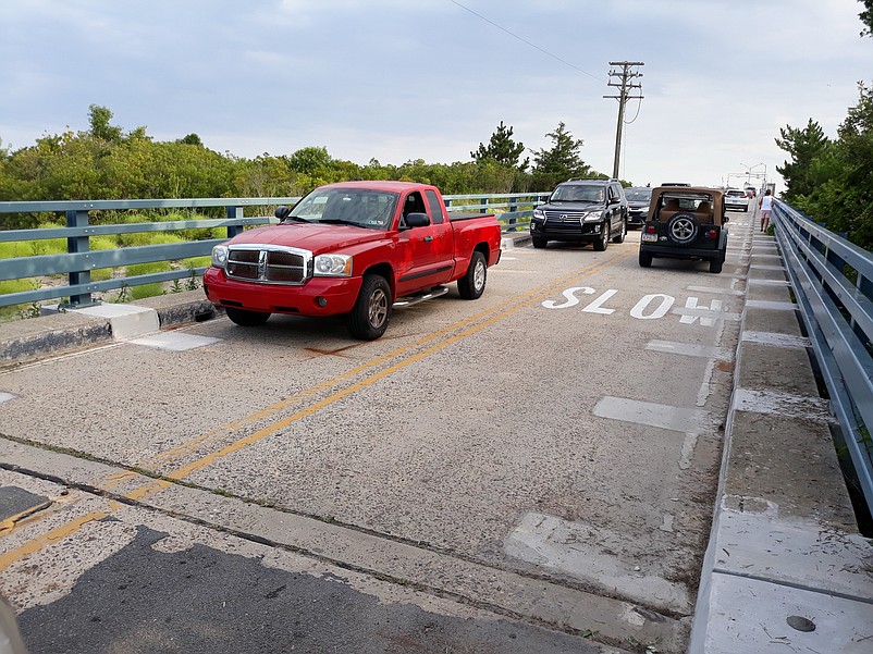 Traffic flows again across the bridge between Sea Isle City and Avalon.