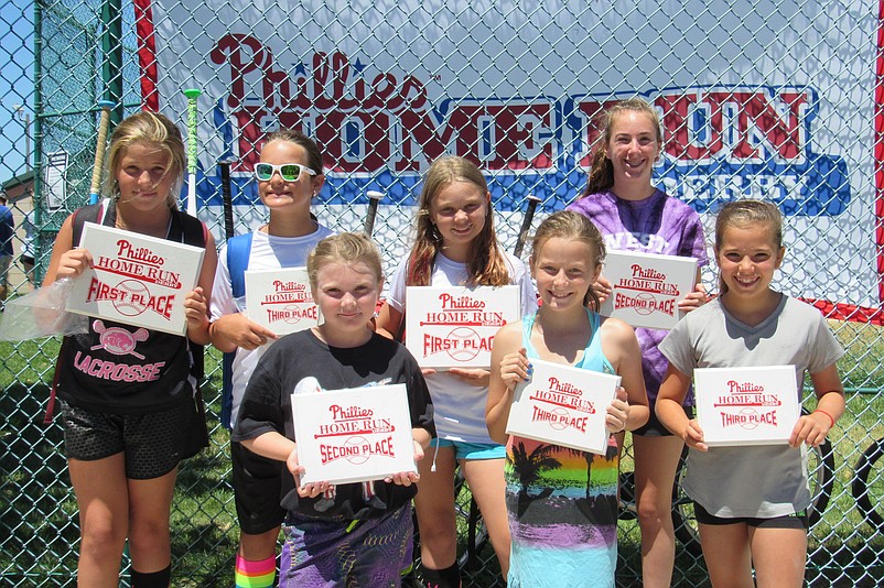 Shown are several of the winners from last year’s Home Run Derby, which is a free event open to boys and girls, ages 7 to 12. 