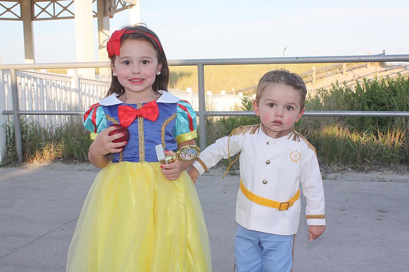 Dressed as Snow White and Prince Charming during a previous Baby Parade are Maya and Mason Clarke, of Chadds Ford, Pa.