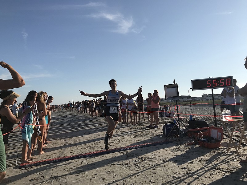 Paul Gennaro celebrates his win.