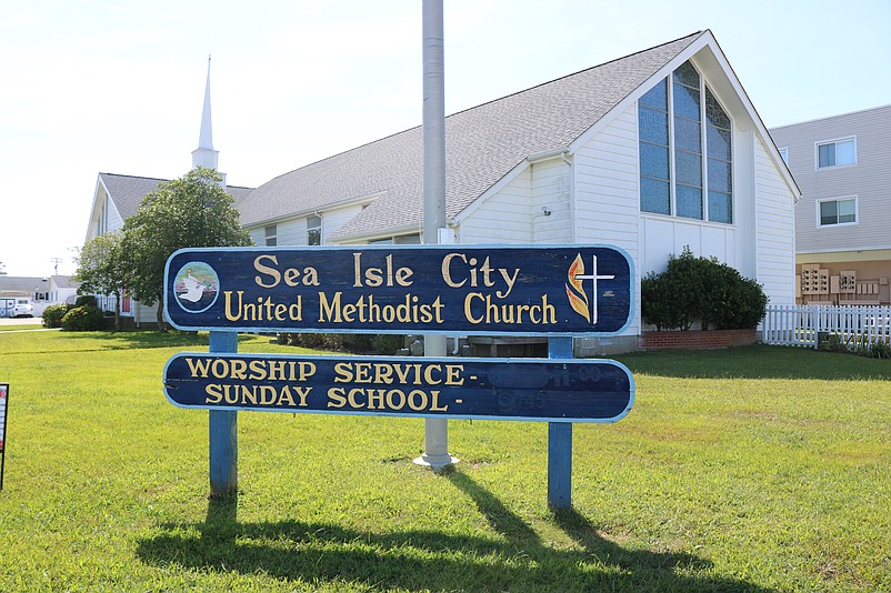 The United Methodist Church is located at the corner of John F. Kennedy Boulevard and Central Avenue in Sea Isle.