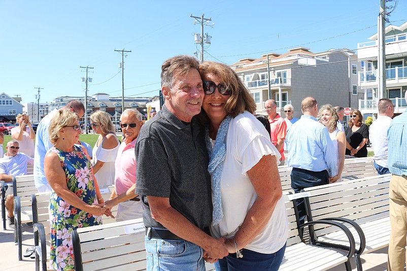 Paul and Barb Stein, of Cinnaminson, celebrate their happy day.