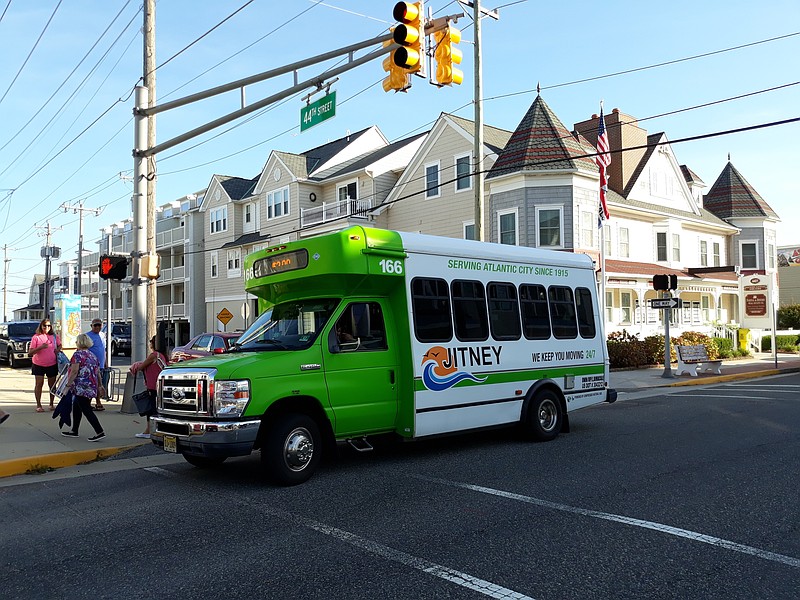 Jitney service provides a convenience to riders throughout the busy summer season. 