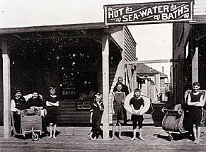 Schwartz bathhouse on the boardwalk.