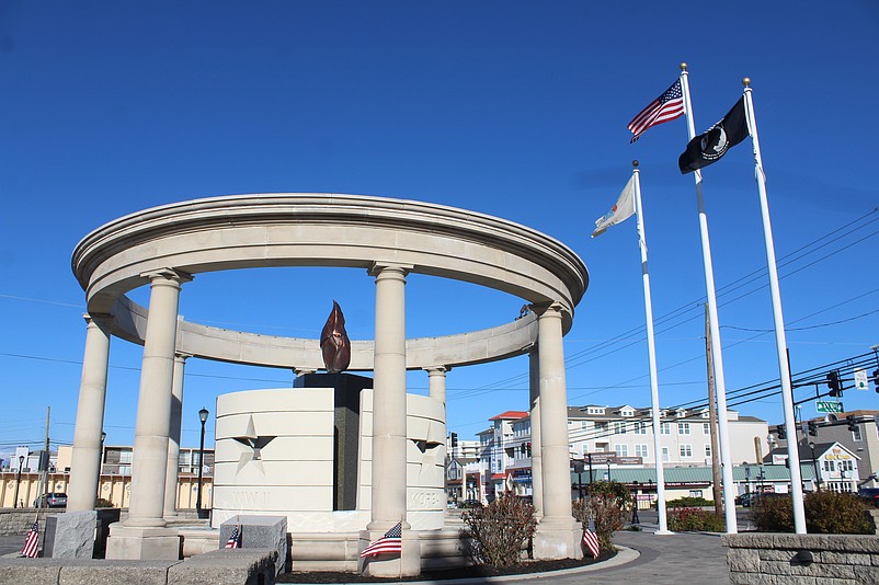 Veterans Park monument in Sea Isle City.