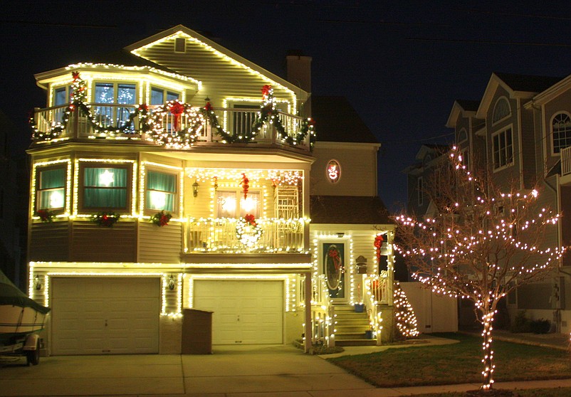 Shown is the 2018 first place winner in the Holiday House Lighting Contest, the Miller home on 56th Street. (Photo courtesy of Sea Isle City)