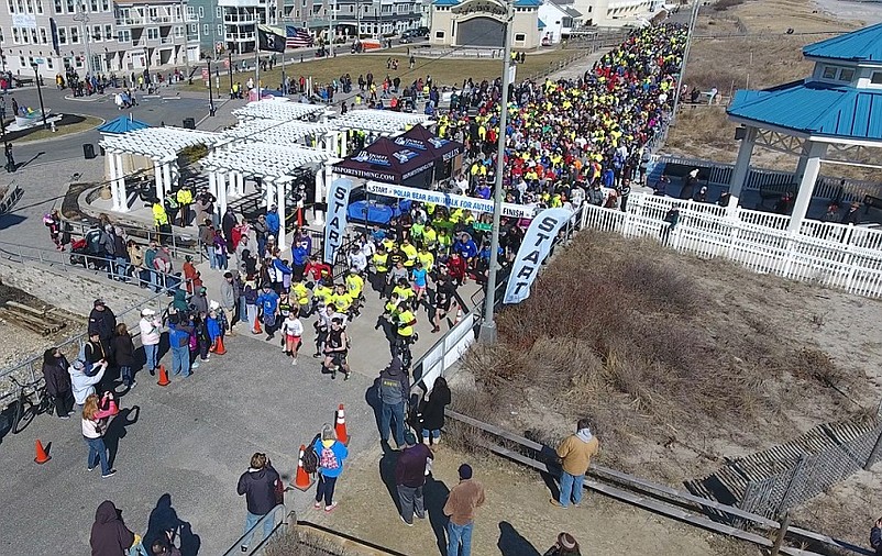 The annual Mike's Seafood Run-Walk for Autism is another highlight of Polar Bear Plunge Weekend. (Photo courtesy of Sea Isle City Chamber of Commerce and Revitalization)