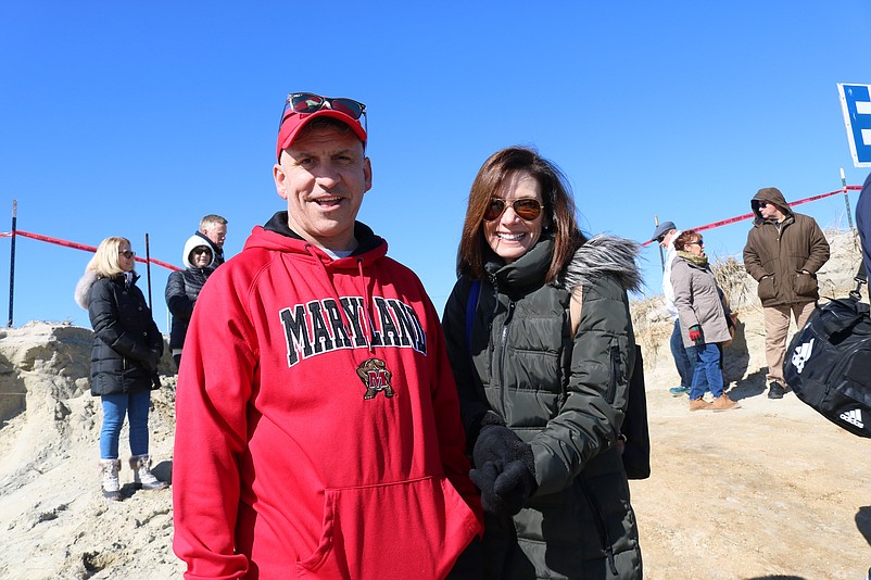 Brian and Karen Haug, of West Windsor, at the Polar Bear Plunge say they attend the Polar Bear Run-Walk For Autism each year.