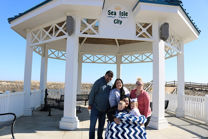 Members of the DiLallo and Van Atter families came down from their home in Sicklerville, Camden County, for some relaxation at the shore.