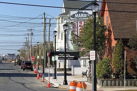 Park Road is getting new decorative lighting to continue the city's project to brighten and enhance the community with Victorian-style lamp posts. (Photo courtesy City of Sea Isle City)