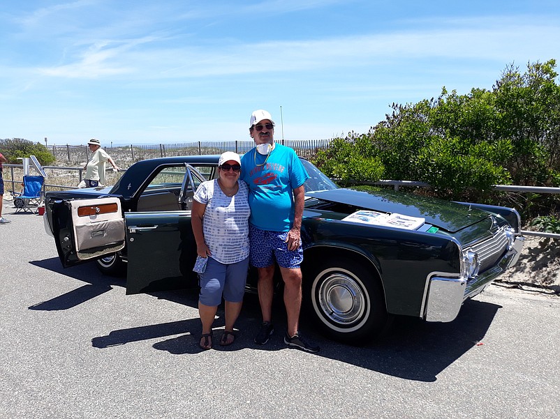 Robin and Stuart Cohen, of Vineland, often take their 1963 Lincoln Continental out on long road trips.