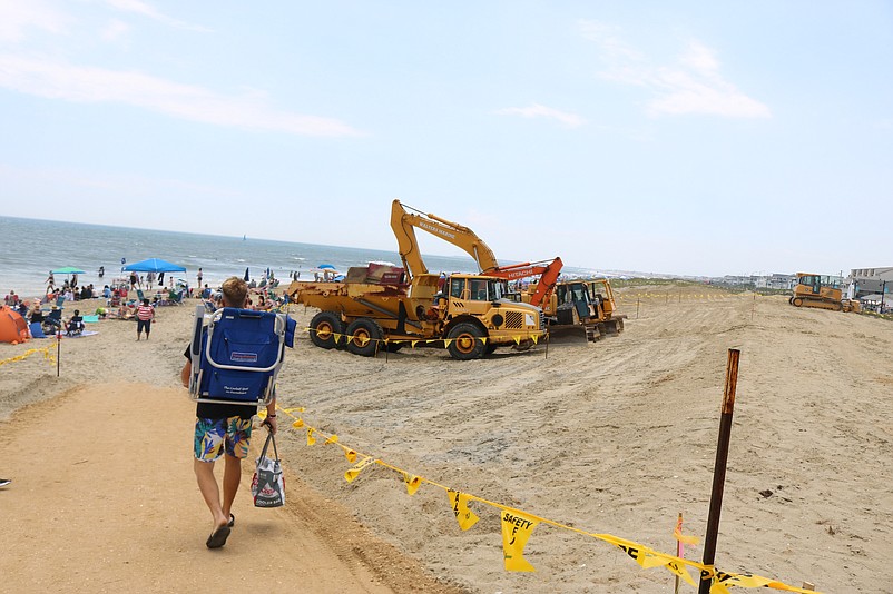 Overall, the project will freshen up Sea Isle's beaches in two parts of town with more than 750,000 cubic yards of sand.