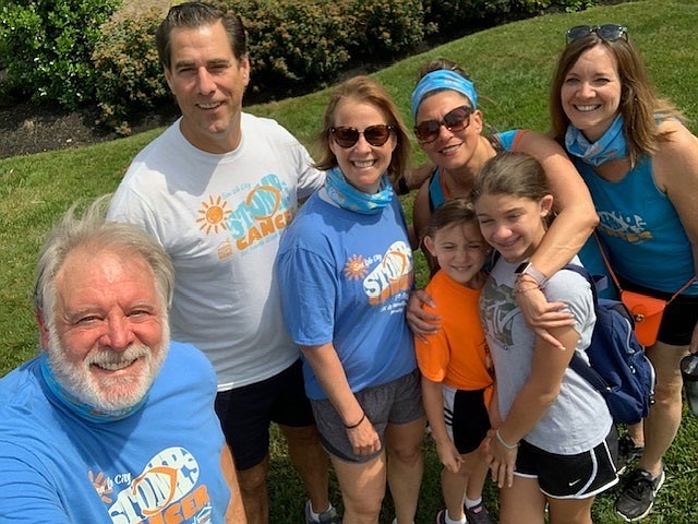 Bringing Hope Home CEO Paul Isenberg, second from left, is joined by members of his virtual fundraising team.