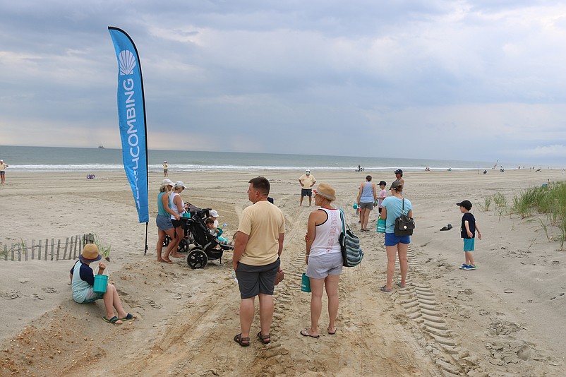 Beachcombers get ready to start the tour.