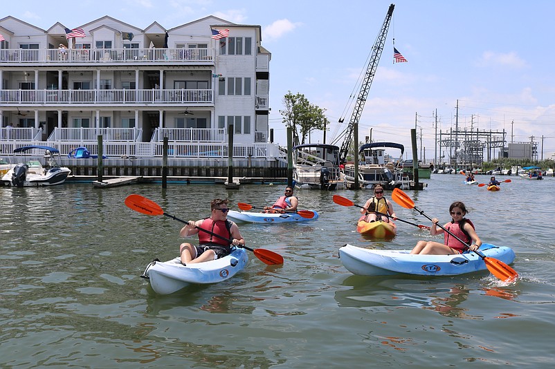 Kayaking is a popular summer activity in Sea Isle's lagoons and back bays.