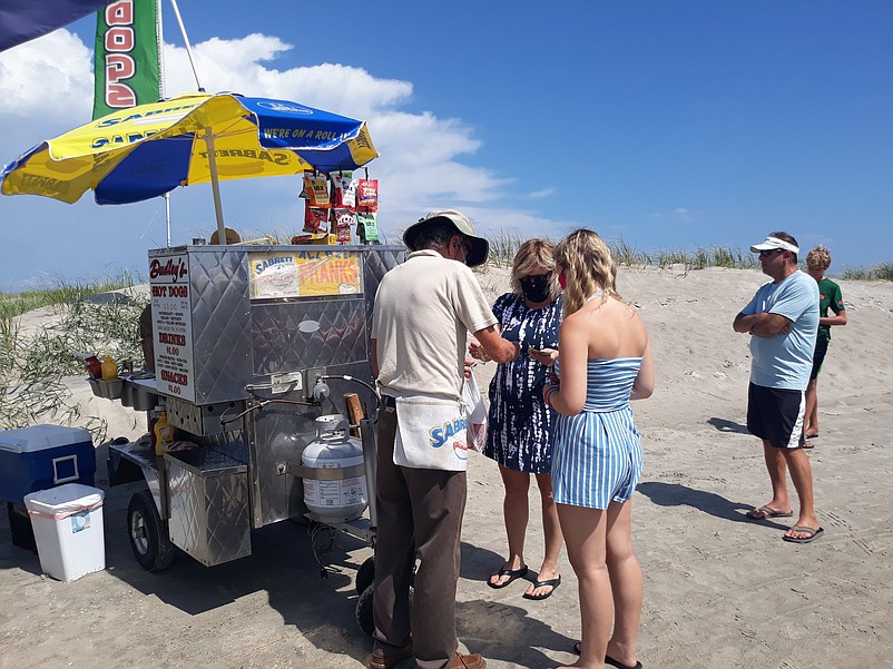 Beachfront hotdog stands are allowed at eight streets in Sea Isle City.