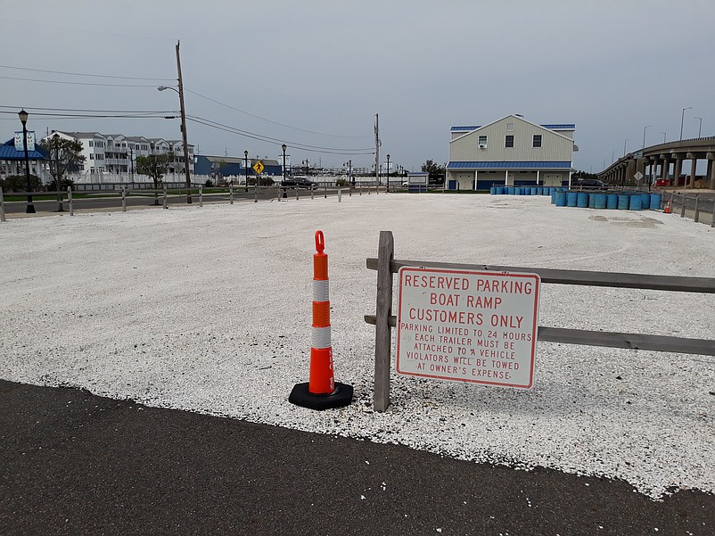 The "clam shell parking lot" next to the city's marina on 42nd Place will be the site for new pickleball courts.