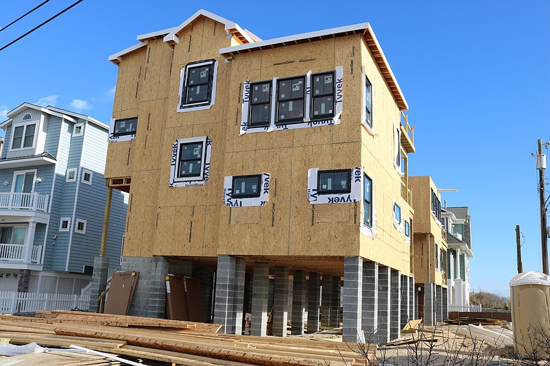 New homes are popping up across Sea Isle City, a hot real estate market.