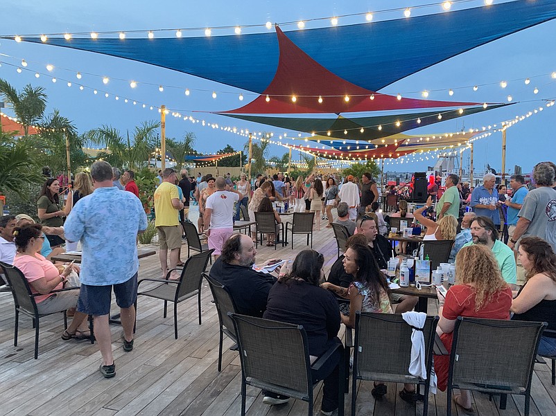 The Point, the outdoor bayfront bar in Somers Point, will serve as the model for the Sea Isle project. (Courtesy of GMH Restaurant Holdings)