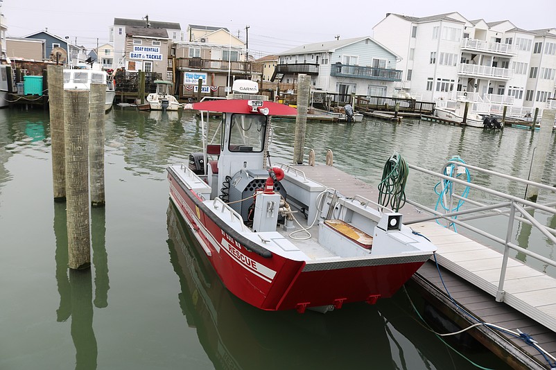 The fire rescue boat can pump 700 gallons of water out of the bay per minute.