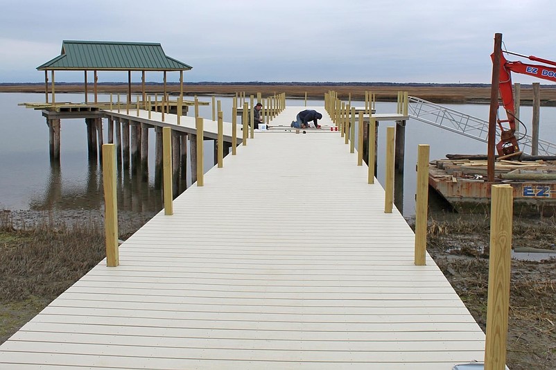 Sea Isle's nearly $1 million fishing pier and kayak launch facility will be enhanced with decorative lighting. (Photo courtesy of Sea Isle City)