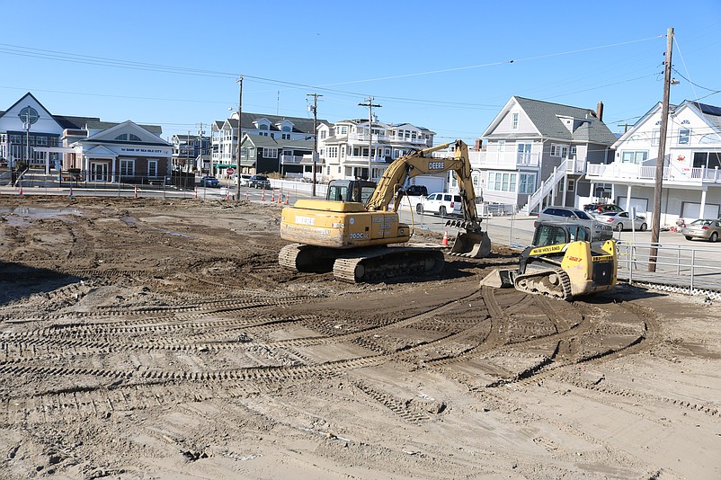 Excavators cleared away the rubble from the old Springfield Inn after it was demolished.