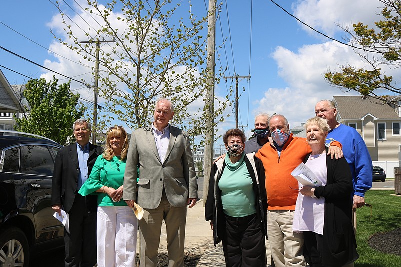 Sea Isle officials also celebrate the dedication of a second sycamore that stands along the sidewalk on 44th Street.