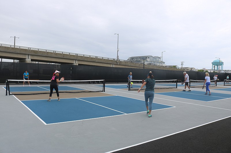 The seven new pickleball courts on 42nd Place are popular since opening over Memorial Day weekend.