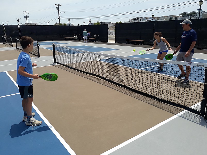 The new pickleball courts are proving to be a hit with players of all ages.