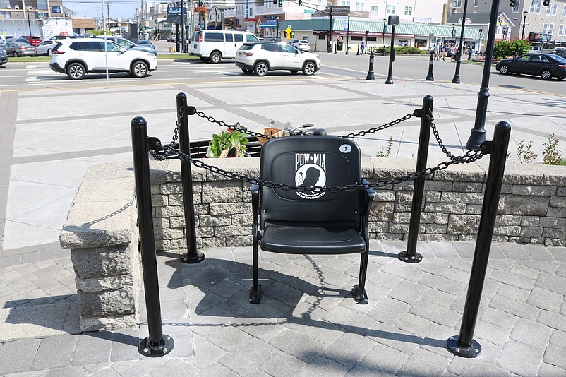 Sea Isle City's Chair of Honor at Veterans Park is in recognition of U.S. military members who were prisoners of war or remain missing in action.