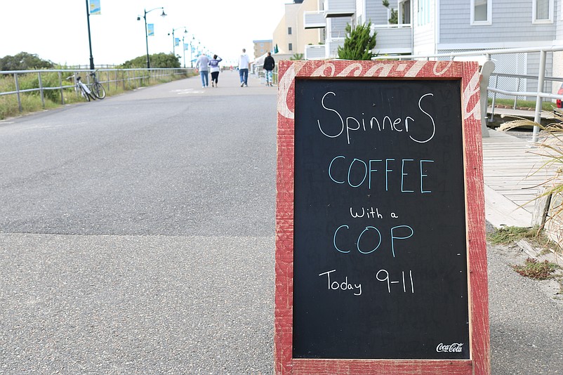 Spinners Pizza, Ice Cream &amp; Grill hosted the Coffee With a Cop meet-and-greet Thursday.