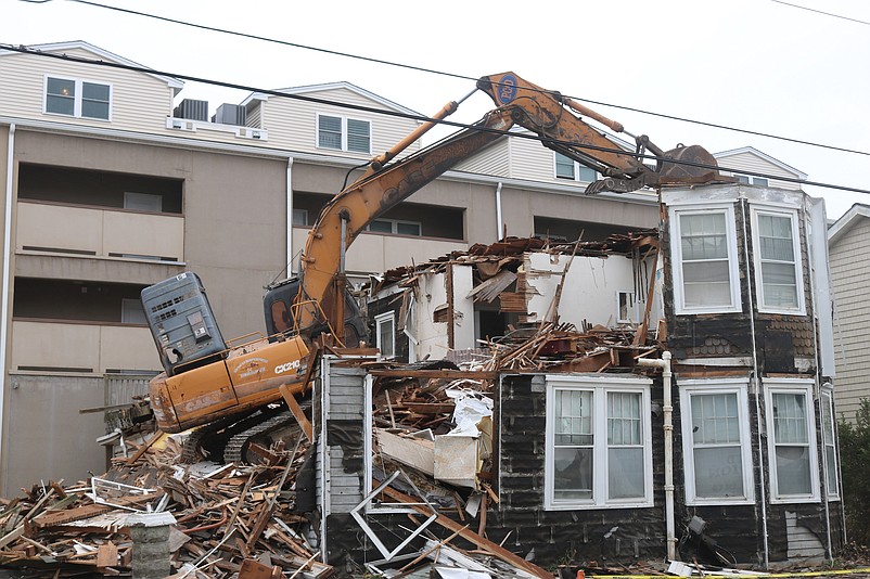 Old homes are being demolished to make room for new construction.