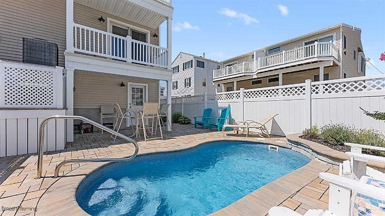 A home on 71st Street in Sea Isle City features a swimming pool. (Photo courtesy of Weichert.com)