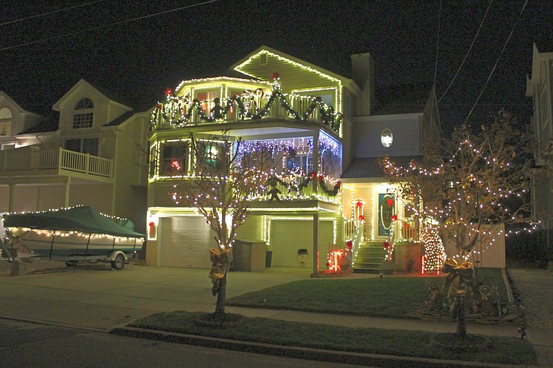 Shown is the winning property during 2020’s decorating contest, the Miller home at 230 56th Street. (Photo courtesy of Sea Isle City)