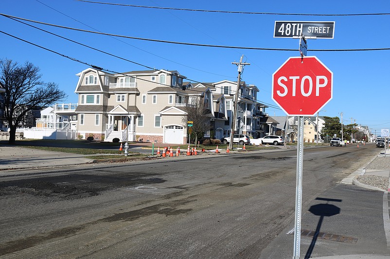 Park Road at 48th Street is stripped of its old top layer of asphalt in preparation for its repaving.